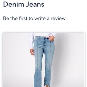 Lori Goldstein Straight Leg Denim Jeans